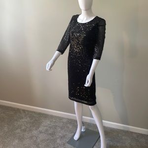 NY & Co. NWT Black Sequence Dress